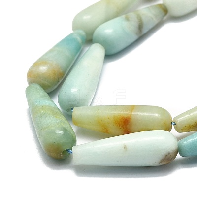Natural Flower Amazonite Beads Strands G-E576-36-1