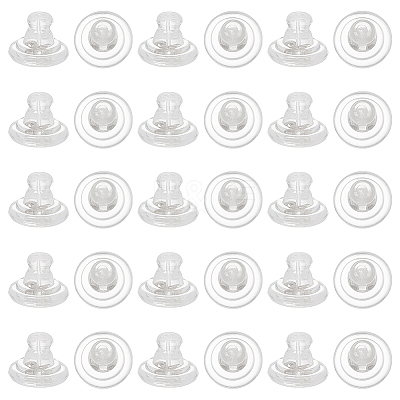 50Pcs Brass Ear Nuts KK-WR0001-78P-1