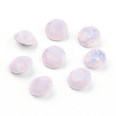 Pointed Back & Back Plated K9 Glass Rhinestone Cabochons RGLA-J012-10mm-395-1