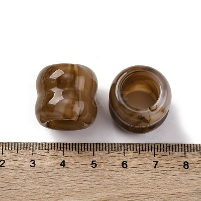 Two Tone Opaque Acrylic Beads OACR-Z025-01A-1