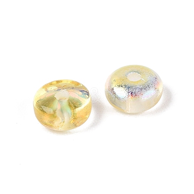 Baking Paint Electroplate Transparent Glass Beads EGLA-Q141-01A-A12-1