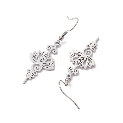 Tarnish Resistant Stainless Steel Dangel Earrings EJEW-JE05771-02-1