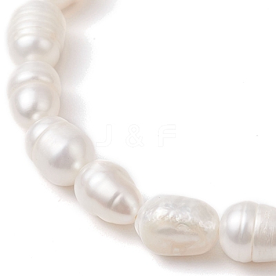 Natural Pearl Beads Stretch Bracelets for Women BJEW-JB11321-1