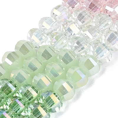 Electroplate Mixed Styles Glass Beads Strands EGLA-N022-14A-A04-1