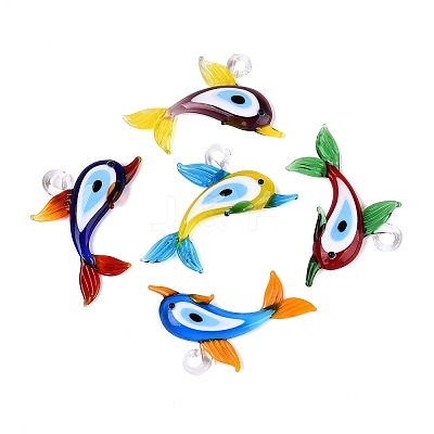 Handmade Lampwork Pendants LA-N048-12-1