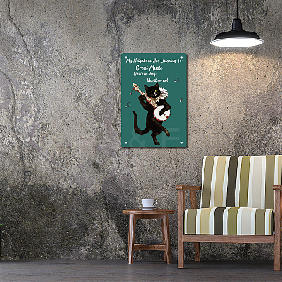 Rectangle Metal Iron Sign Poster AJEW-WH0157-325-1
