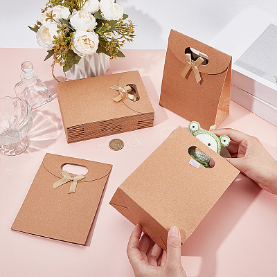 Rectangle Kraft Paper Gift Bags CON-WH0088-79-1