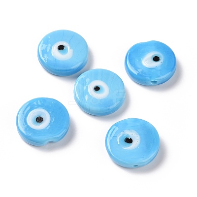 Handmade Evil Eye Lampwork Beads LAMP-E026-01A-1