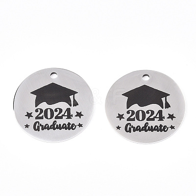 Non-Tarnish 201 Stainless Steel Pendants LS-STAS-T064-38P-25-1