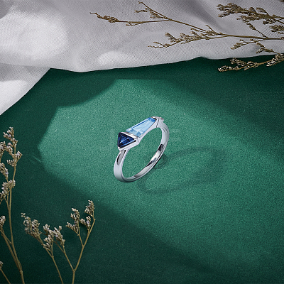 1Pc Bullet Shape Zinc Alloy Finger Rings RJEW-LP0005-20-1