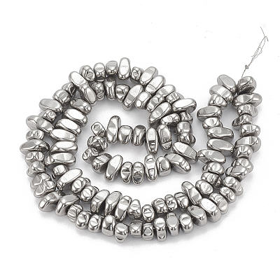 Electroplate Non-magnetic Synthetic Hematite Beads Strands X-G-T061-102N-1