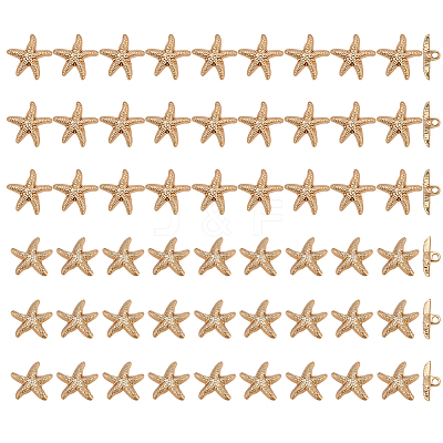 60Pcs 2 Styles 1-Hole Alloy Shank Buttons BUTT-PH0001-79KCG-1