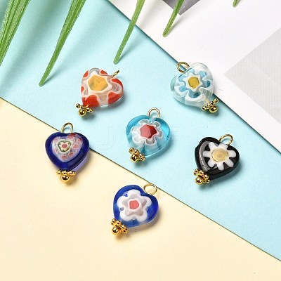 Handmade Lampwork Pendants PALLOY-JF00851-1
