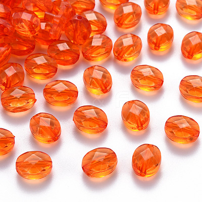 Transparent Acrylic Beads TACR-S154-18A-84-1