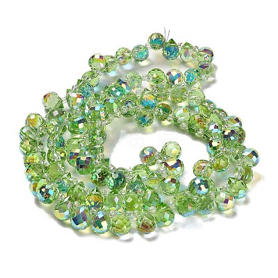 Electroplate Glass Beads Strands EGLA-D030-17E-1