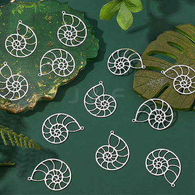 20Pcs 201 Stainless Steel Pendants STAS-DC0007-14-1