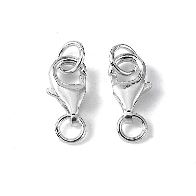 925 Sterling Silver Lobster Claw Clasps STER-I010-9mm-1