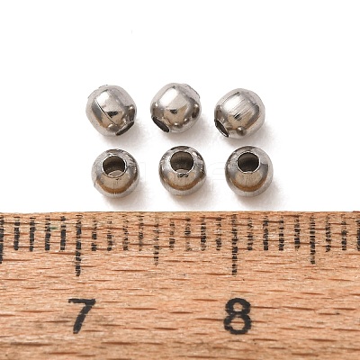 Non-Tarnish 304 Stainless Steel Round Seamed Beads A-STAS-R032-3mm-01-1
