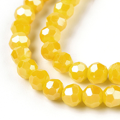 Opaque Glass Beads Strands EGLA-A035-P3mm-A04-1