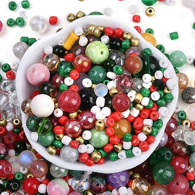 DIY Lampwork Beads & Glass Seed Beds Jewelry Making Findings Kits SEED-K010-01A-1