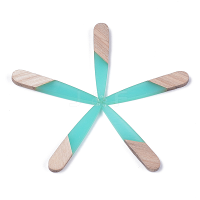 Resin & Wood Pendants X-RESI-S358-40D-1
