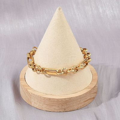 304 Stainless Steel Figaro Chain Bracelets for Women BJEW-Z143-06G-1