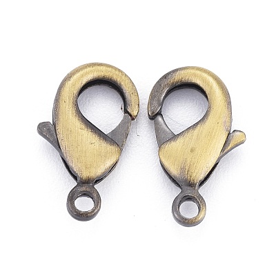 Brass Lobster Claw Clasps KK-902-AB-1