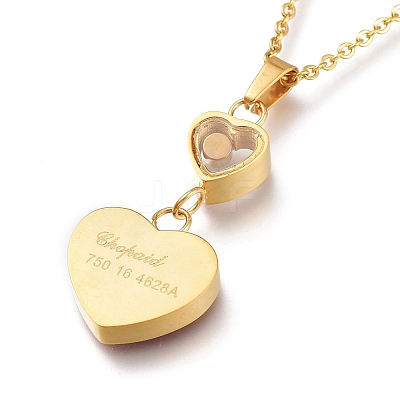 304 Stainless Steel Pendant Necklaces NJEW-I240-11B-1