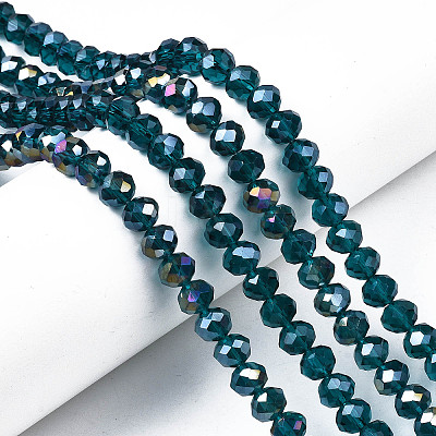 Electroplate Glass Beads Strands EGLA-A034-T2mm-B25-1