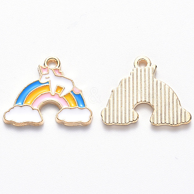 Alloy Enamel Pendants ENAM-S121-130-1