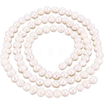 1 Strand Grade A Natural Cultured Freshwater Pearl Beads Strands PEAR-NB0001-08-1