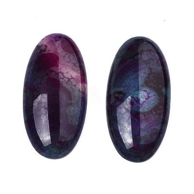 Dyed Natural Brazilian Agate Cabochons G-S220-01-1