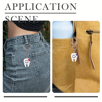 10Pcs Resin Keychain KEYC-YW00211-1