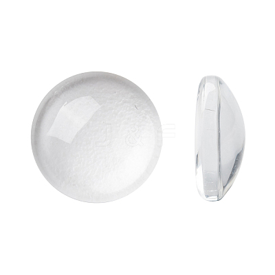 Transparent Glass Cabochons X-GGLA-R026-10mm-1