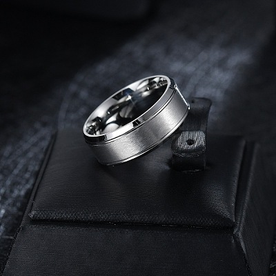 201 Stainless Steel Finger Rings for Women WG1765E-58-1