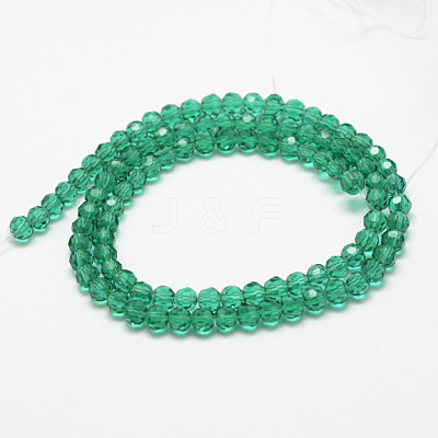 Transparent Glass Bead Strands GLAA-G013-4mm-52-1