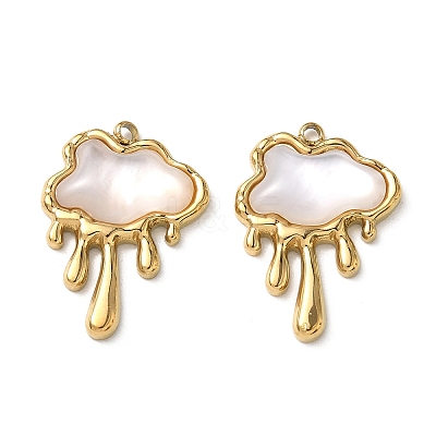 Natural Freshwater Shell Pendants STAS-G397-09G-01-1