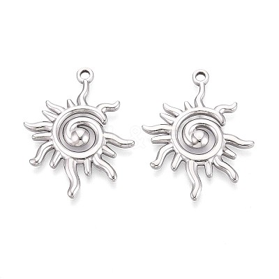 304 Stainless Steel Pendants STAS-T065-07P-1