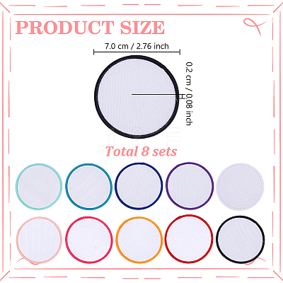 80Pcs 8 Bags Computerized Embroidery Polyester Iron on/Sew on Patches DIY-GO0003-19-1