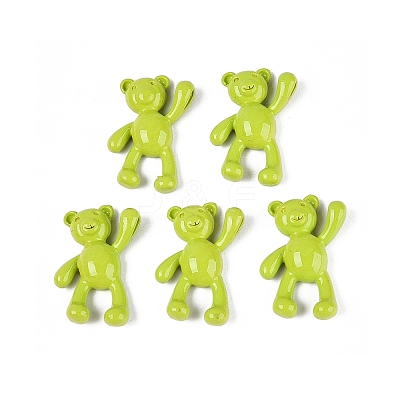 Spray Painted Alloy Pendants PALLOY-Q466-02B-1