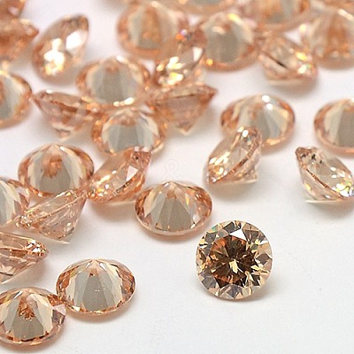 Cubic Zirconia Cabochons ZIRC-M002-7mm-3A-1
