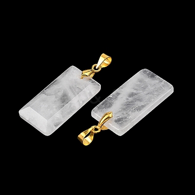 Natural Quartz Crystal Faceted Pendants G-L623-03G-11-1