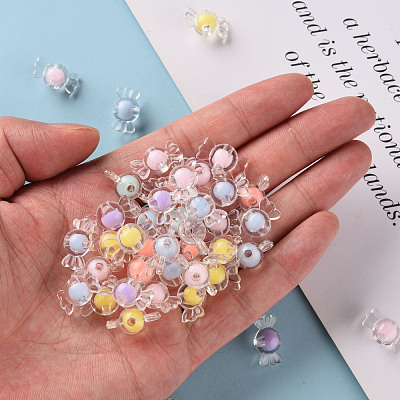 Transparent Acrylic Beads X-TACR-S152-03A-1