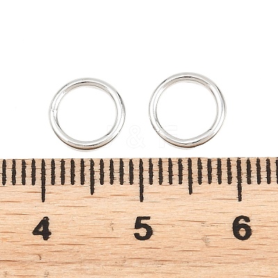 Brass Closed Jump Rings KK-D257-01P-01-1