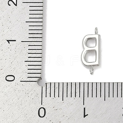 304 Stainless Steel Letter Connector Charms STAS-M108-01P-02-1