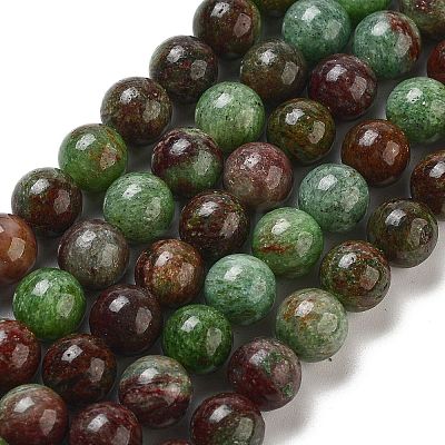 Natural Green Opal Beads Strands G-H045-A03-6MM-1