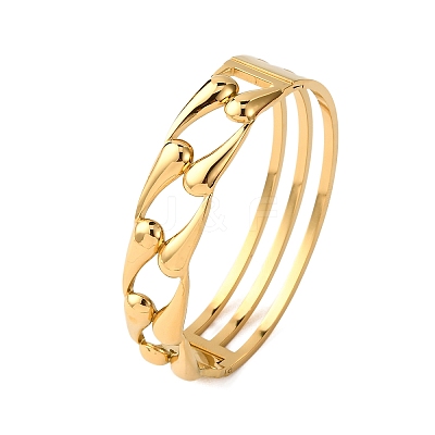 304 Stainless Steel Bangles BJEW-G749-03G-1