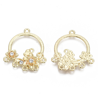 Alloy Rhinestone Chandelier Component Links X-PALLOY-S132-080-1