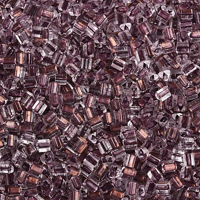 Transparent Inside Colours Glass Seed Beads SEED-T007-13K-1
