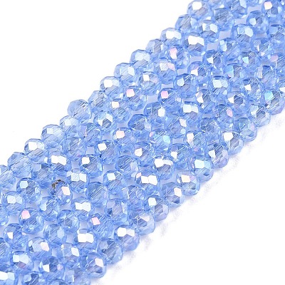 Electroplate Glass Beads Strands LS-EGLA-A044-T1mm-B14-1